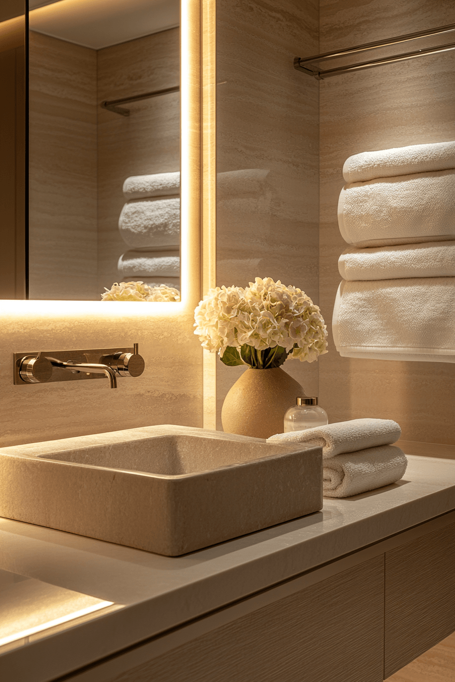 23 soft glow bath atmosphere