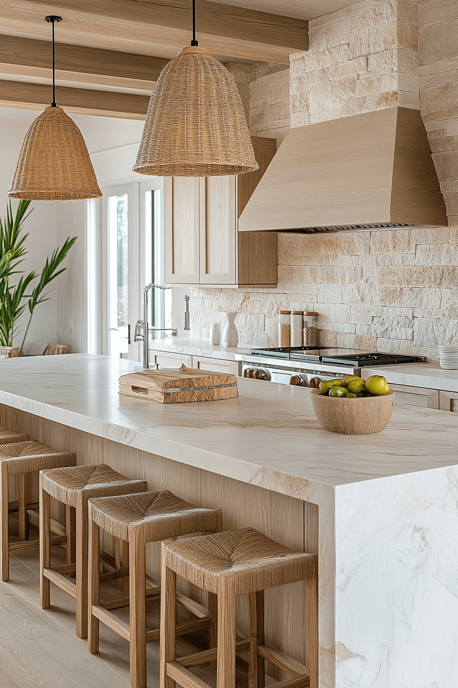 23 soft sand warm kitchen