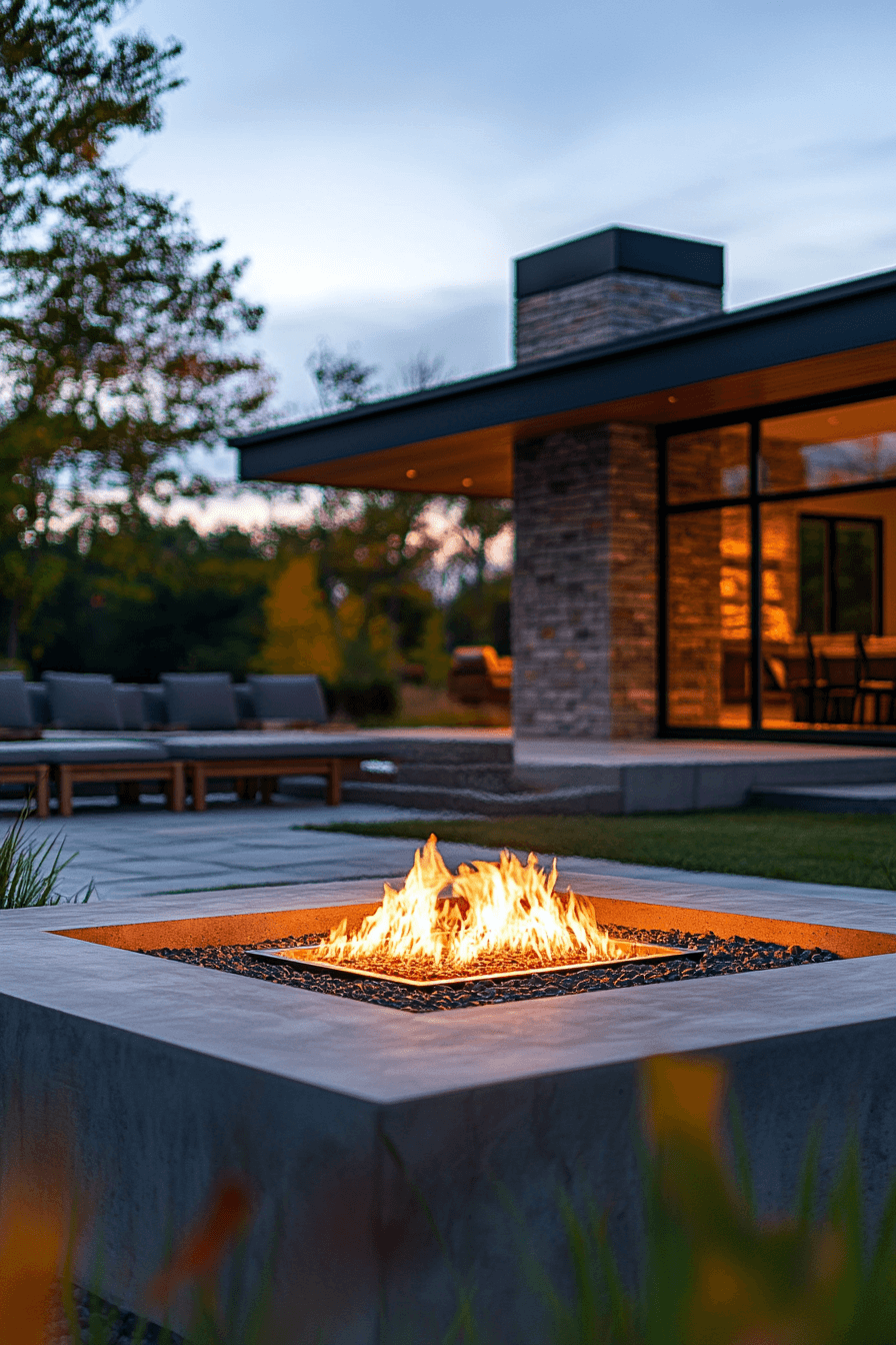 24 bold fire feature backyard