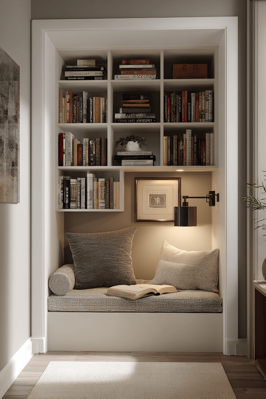 24 built in library corner