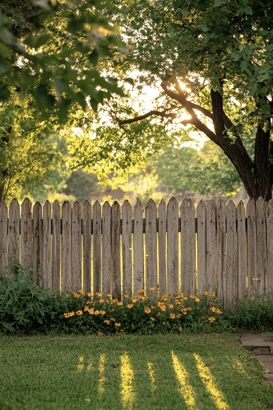 24 reclaimed timber fence style