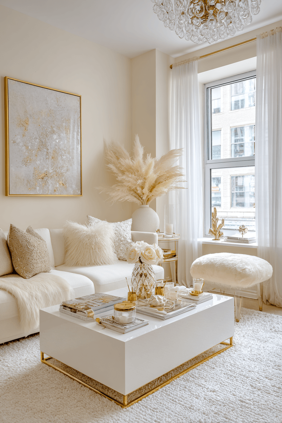 24 soft ivory elegant living