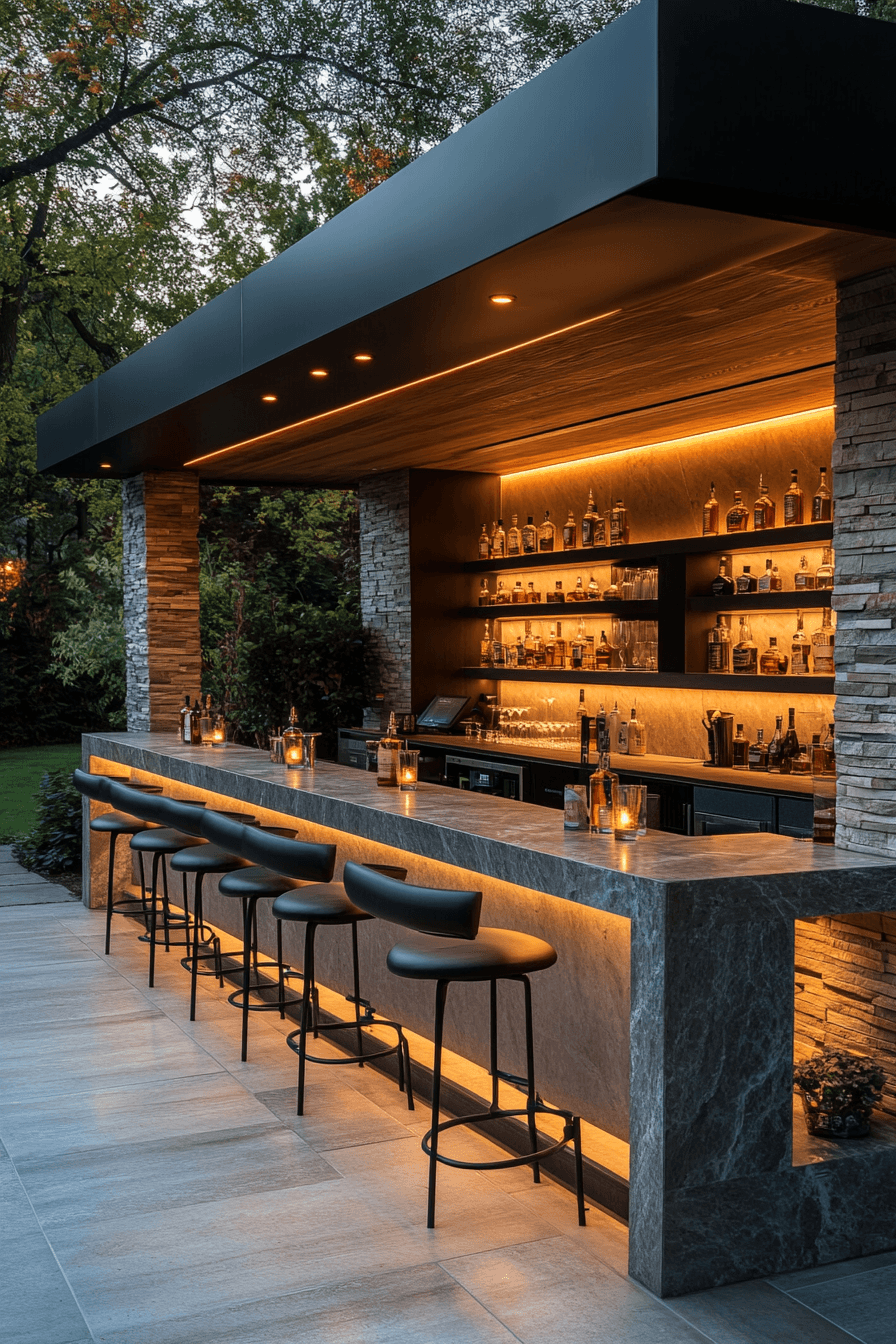 25 backyard bar entertaining zone