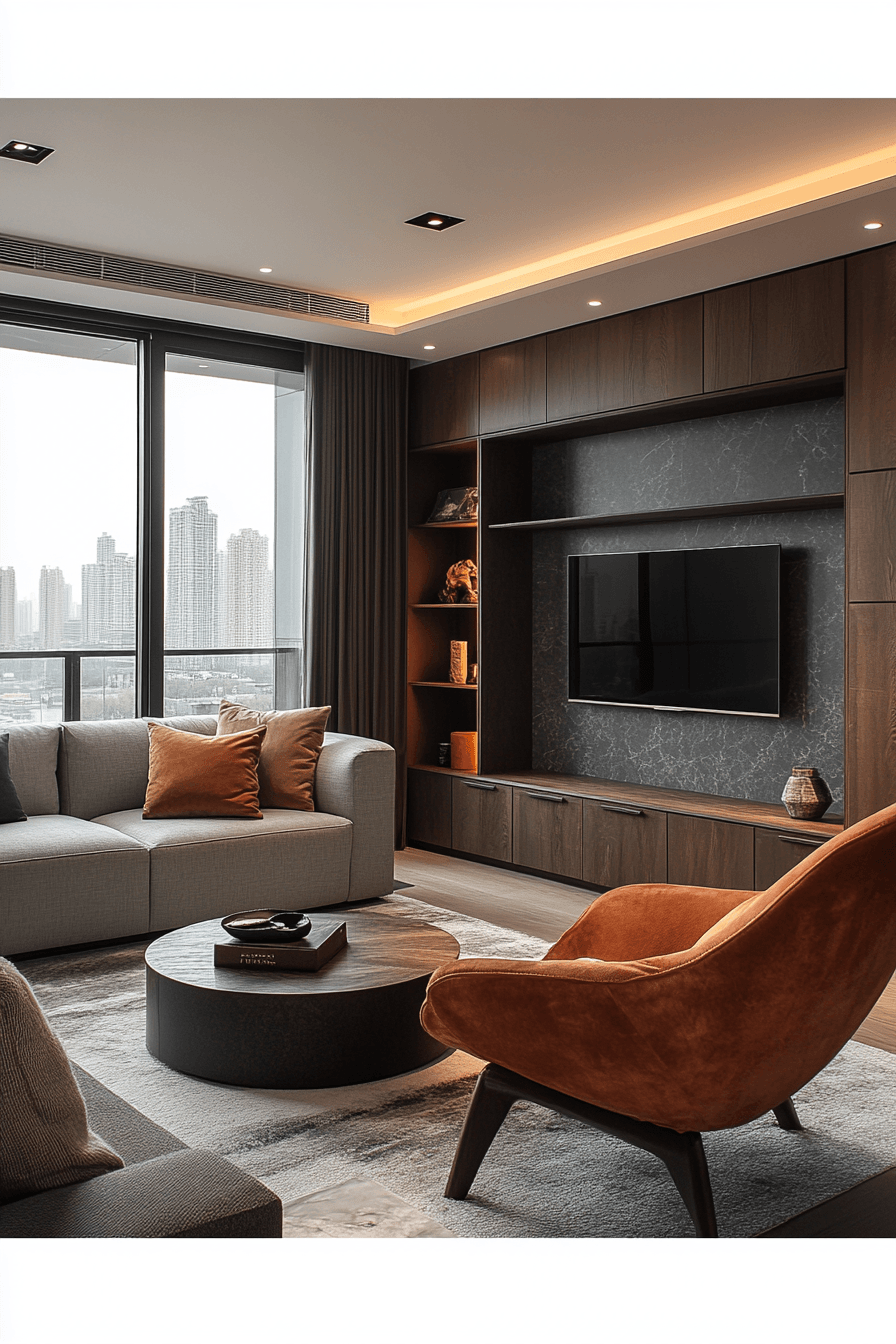 25 balanced modern living space