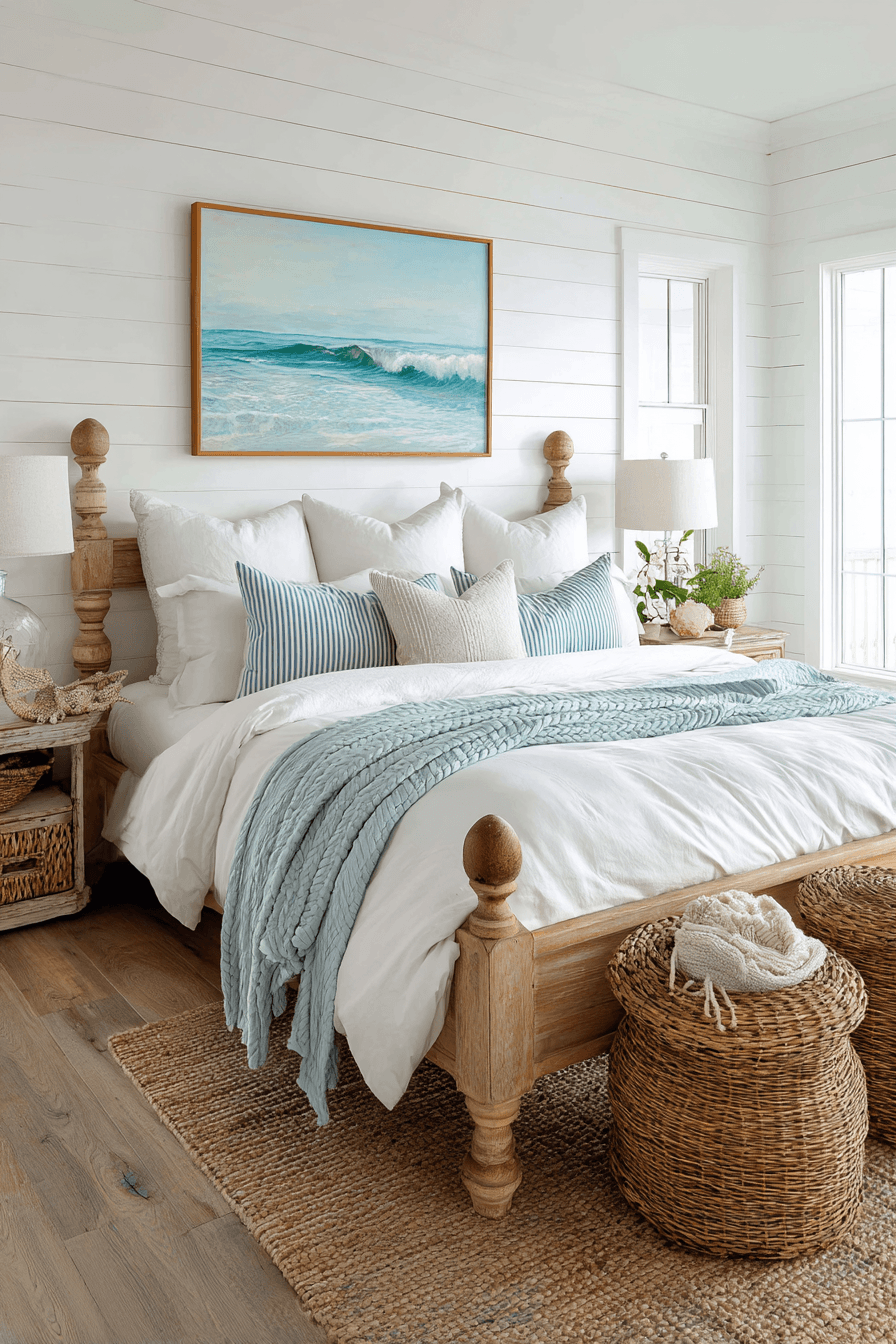 25 coastal cottage bedroom charm