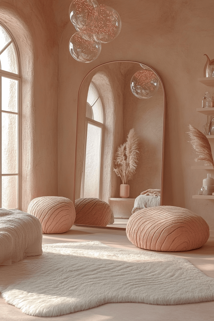 25 rounded modern feminine bedroom