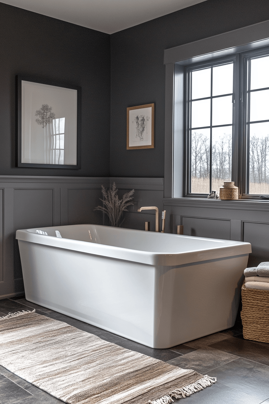 25 storm tone bathroom interior
