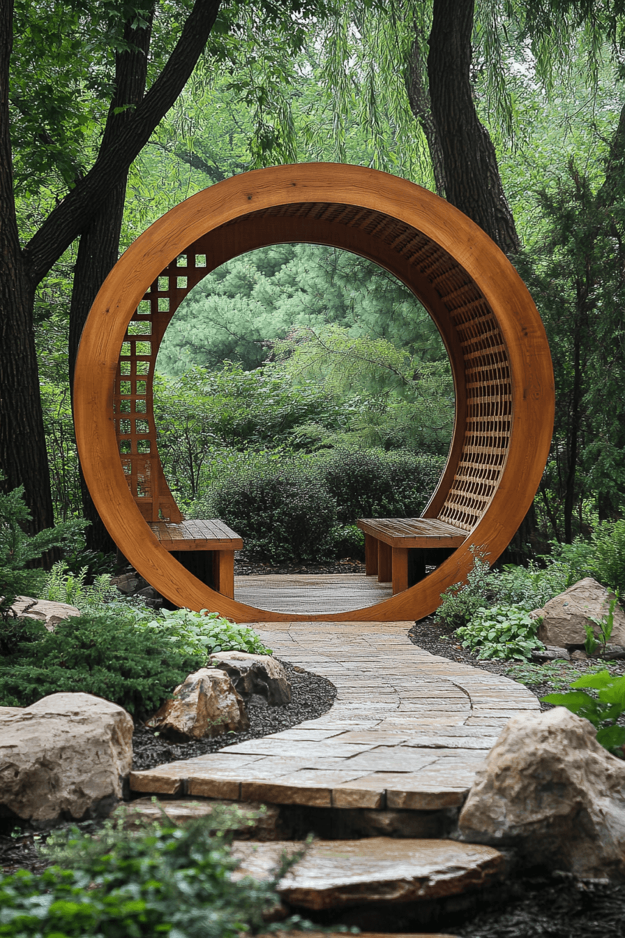26 elegant moon gate arbors