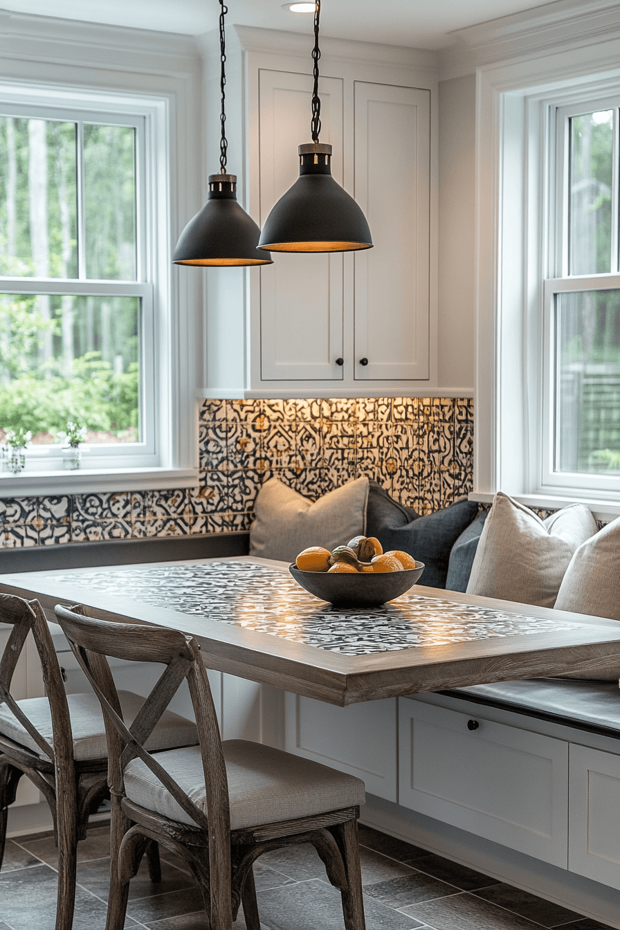 26 mosaic detailed pattern focus