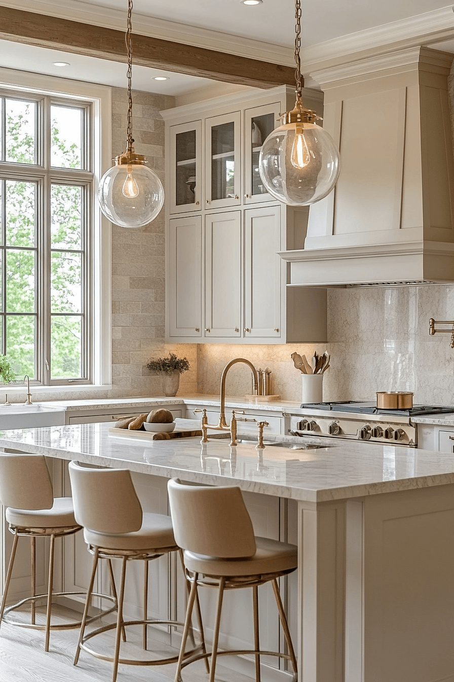 27 refined neutral kitchen design