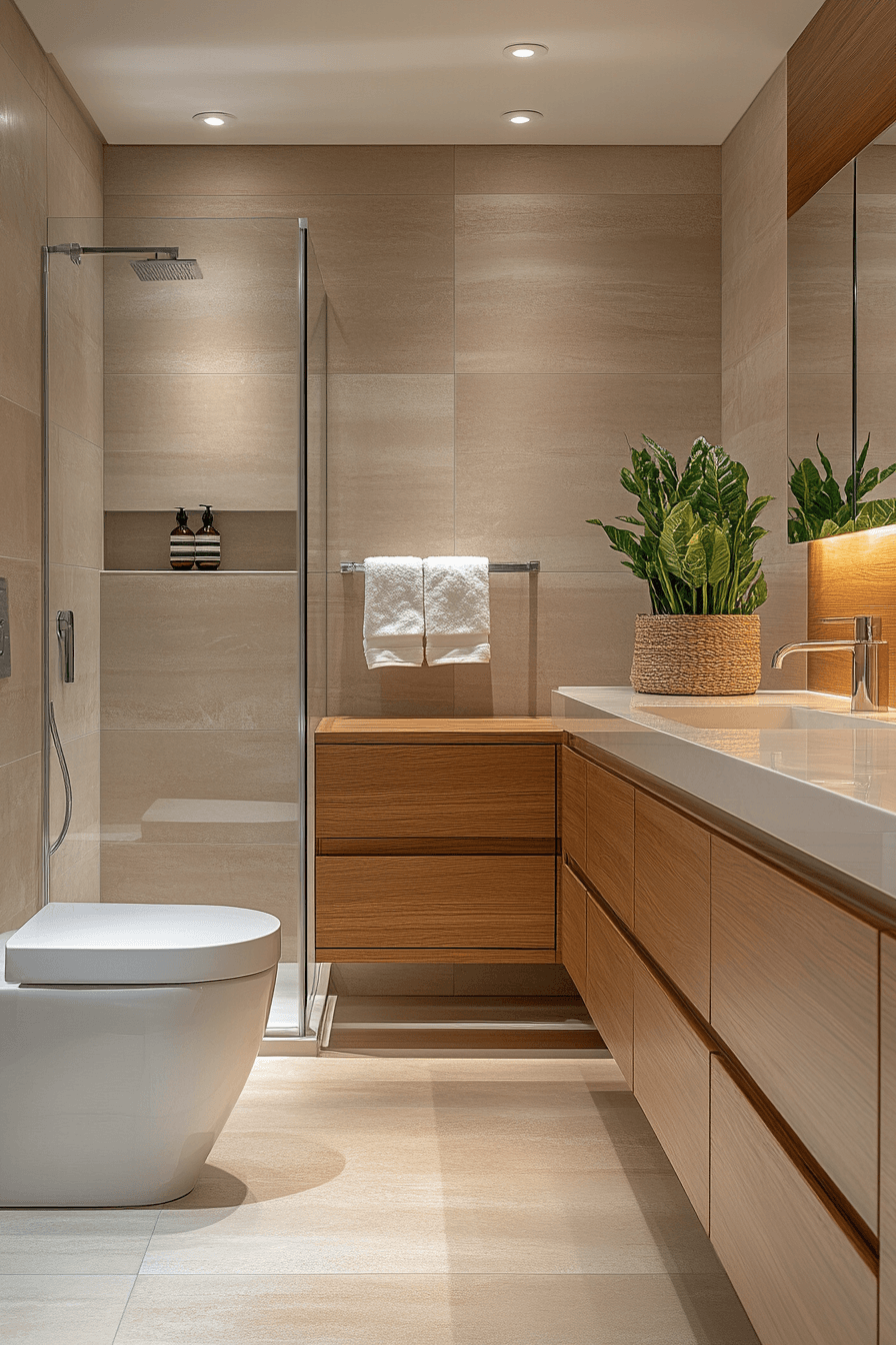 3 crisp modern clean bathroom