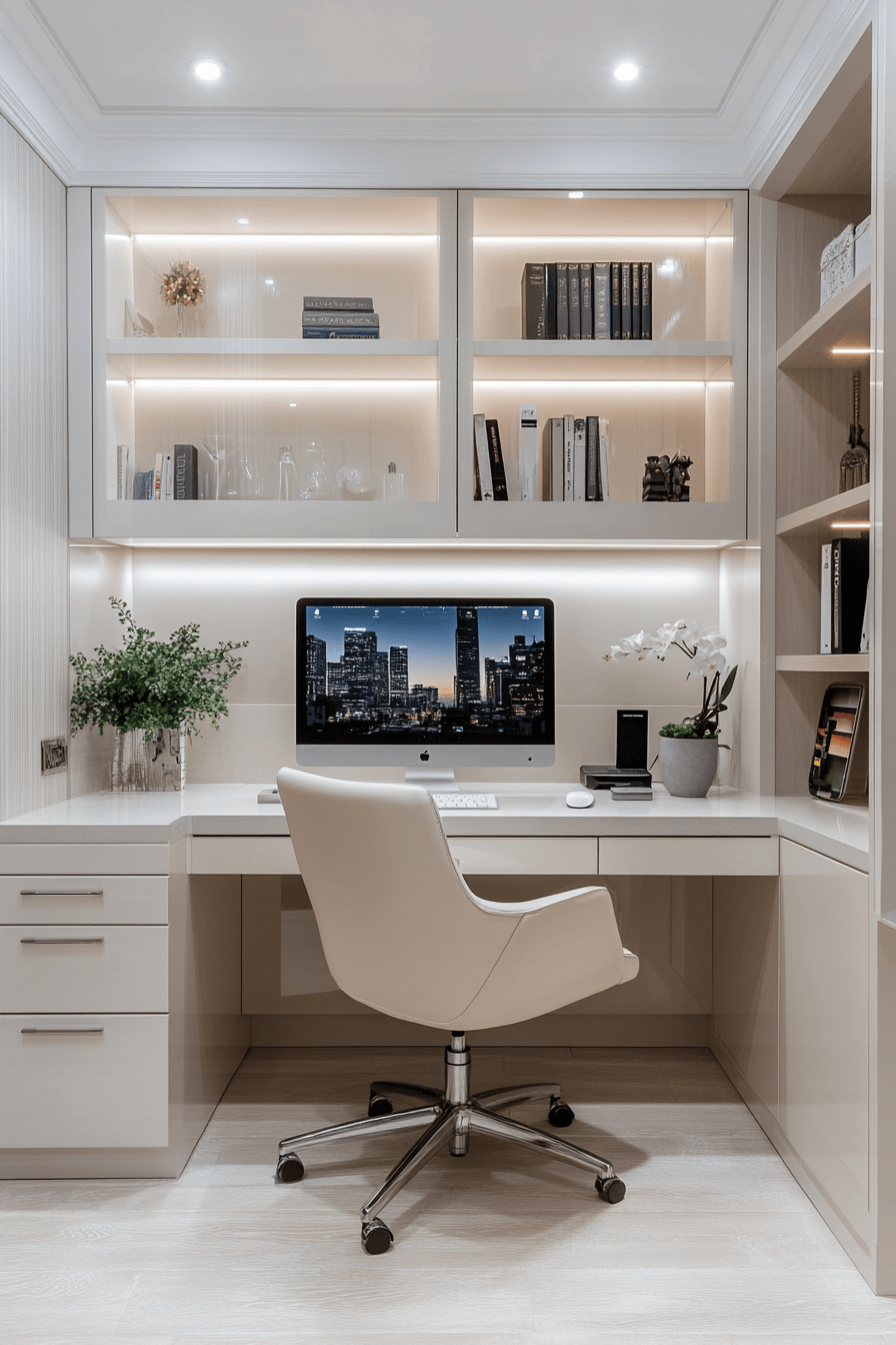 3 sharp modern office setup