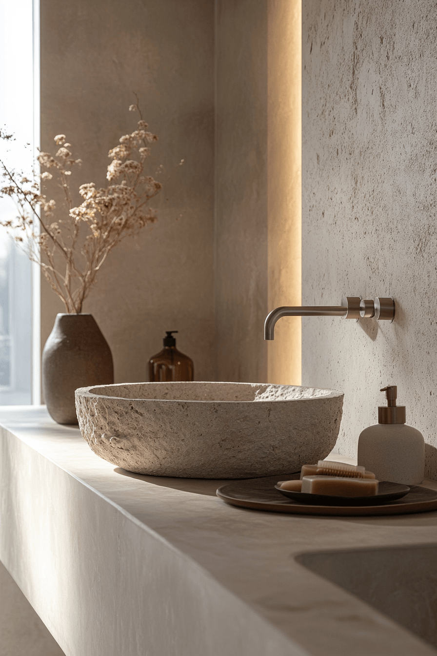 3 streamlined chic bath space