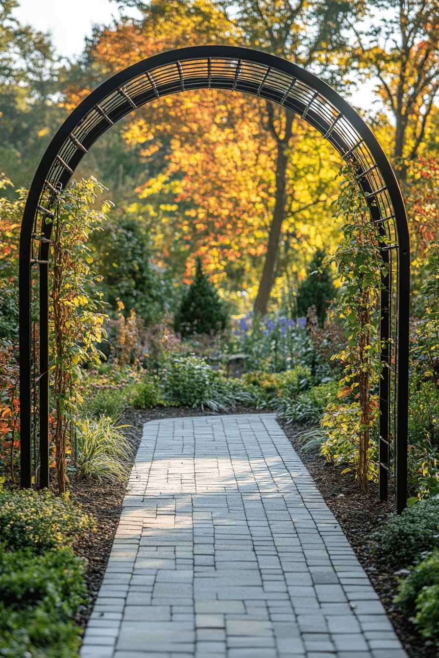 4 minimal metal garden frames