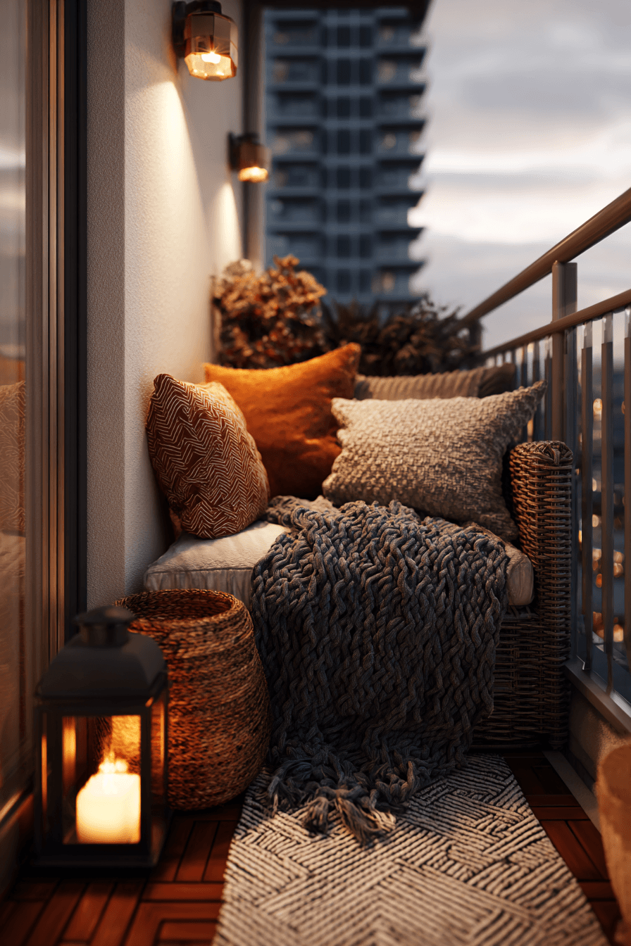 4 warm inviting balcony haven