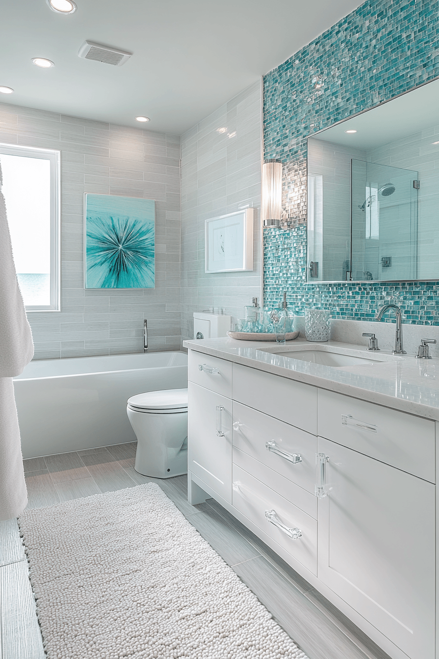 5 aqua glow bathroom retreat