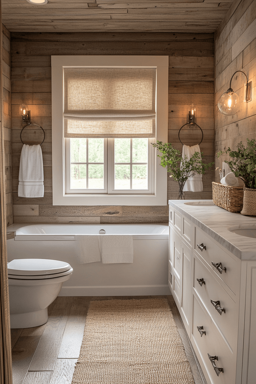 5 clean rustic bathroom style