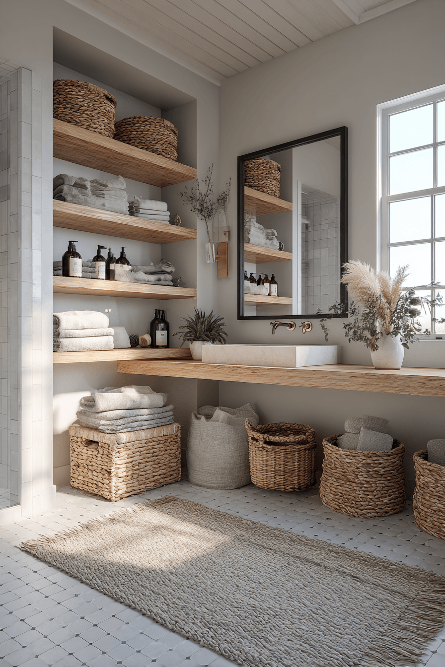 5 organic woven fiber bath