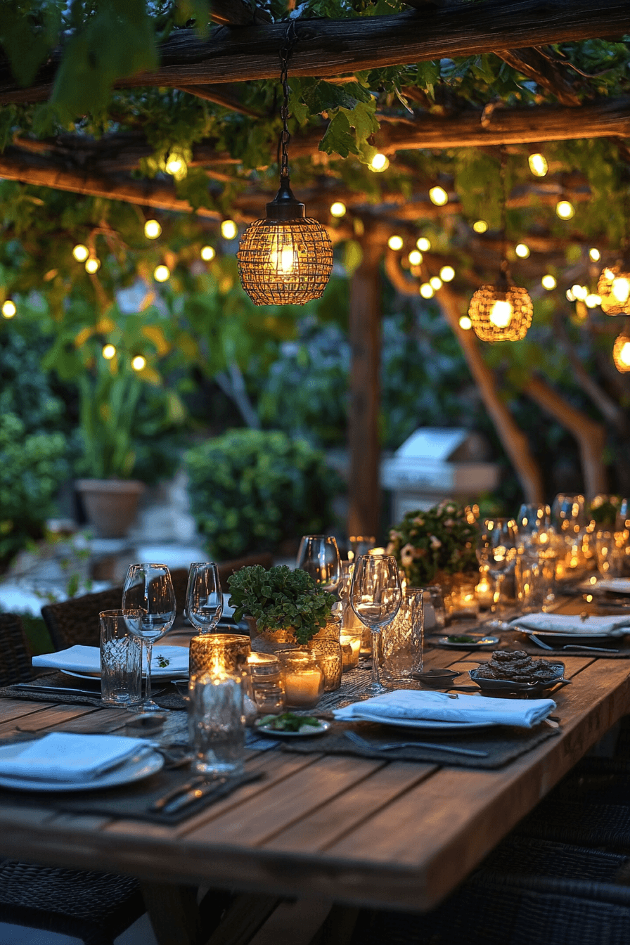 6 elegant alfresco dining setup