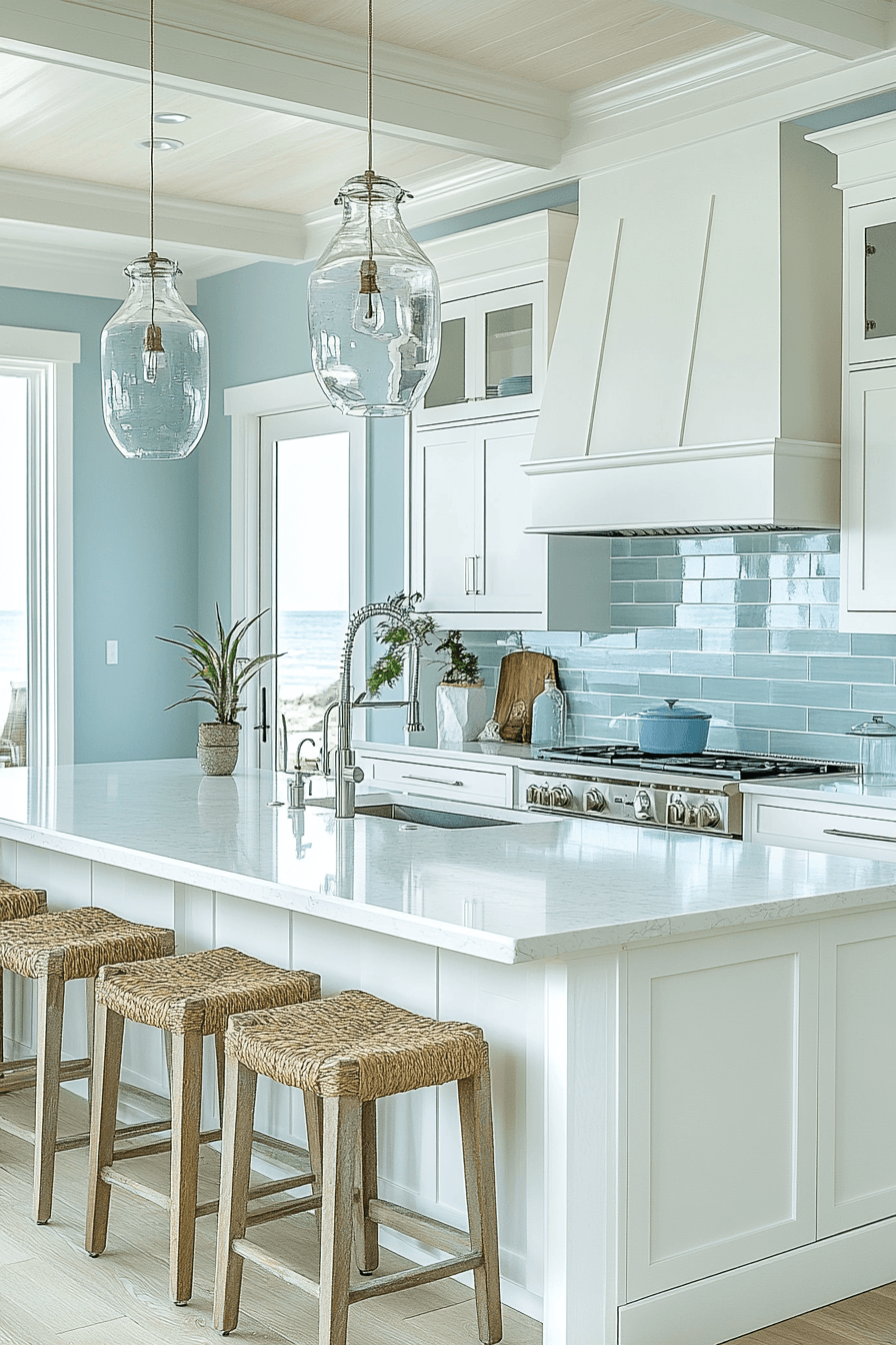 6 radiant light coastal kitchen