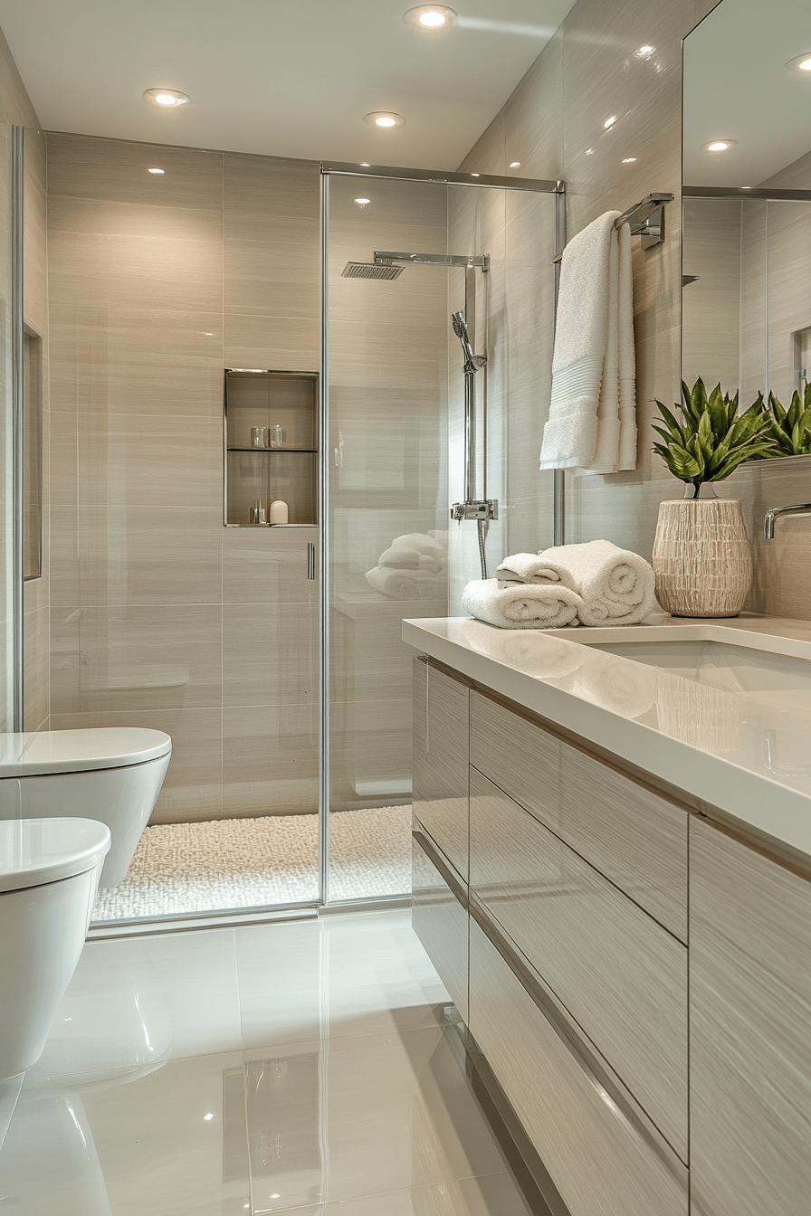 6 sleek designer finish bath