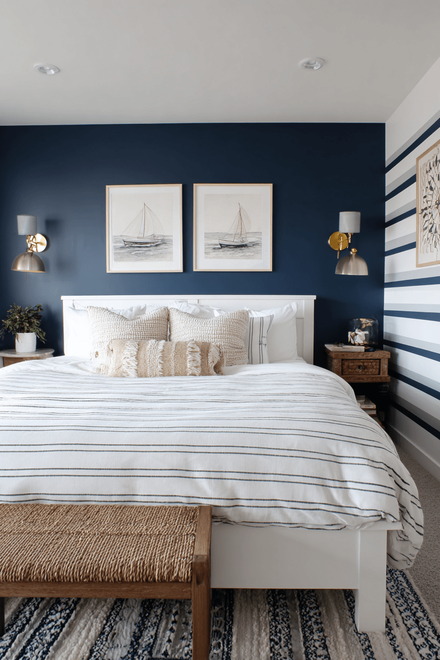 6 sleek nautical bedroom style