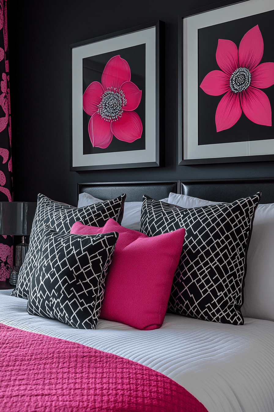 6 vibrant accent feature bedroom