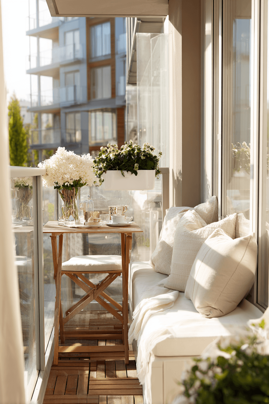 7 bright open balcony space