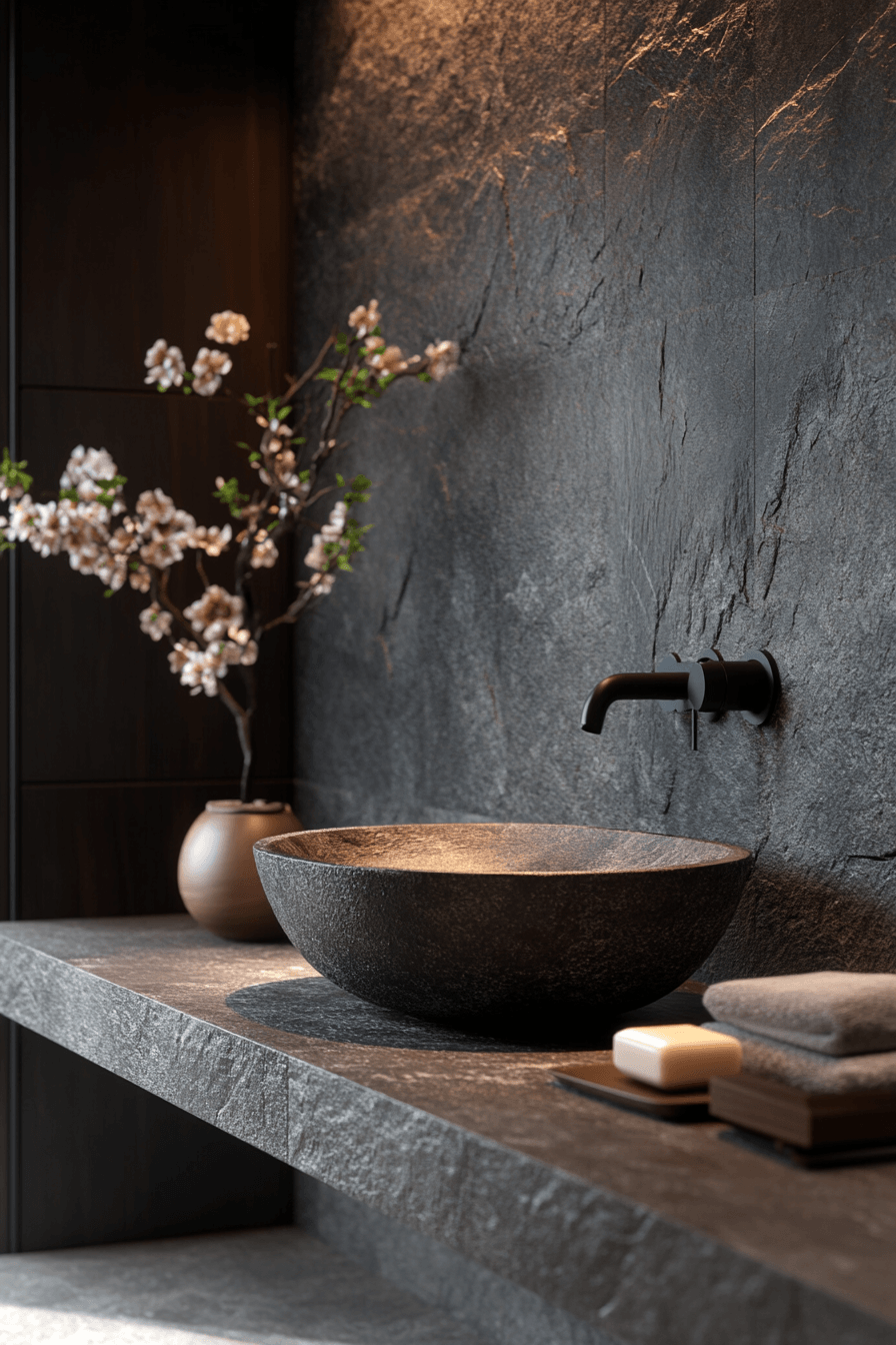 7 dark stone bath haven