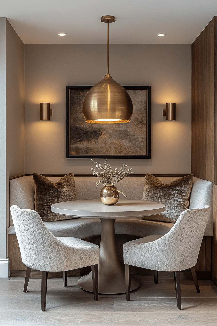 7 golden accent dining glow
