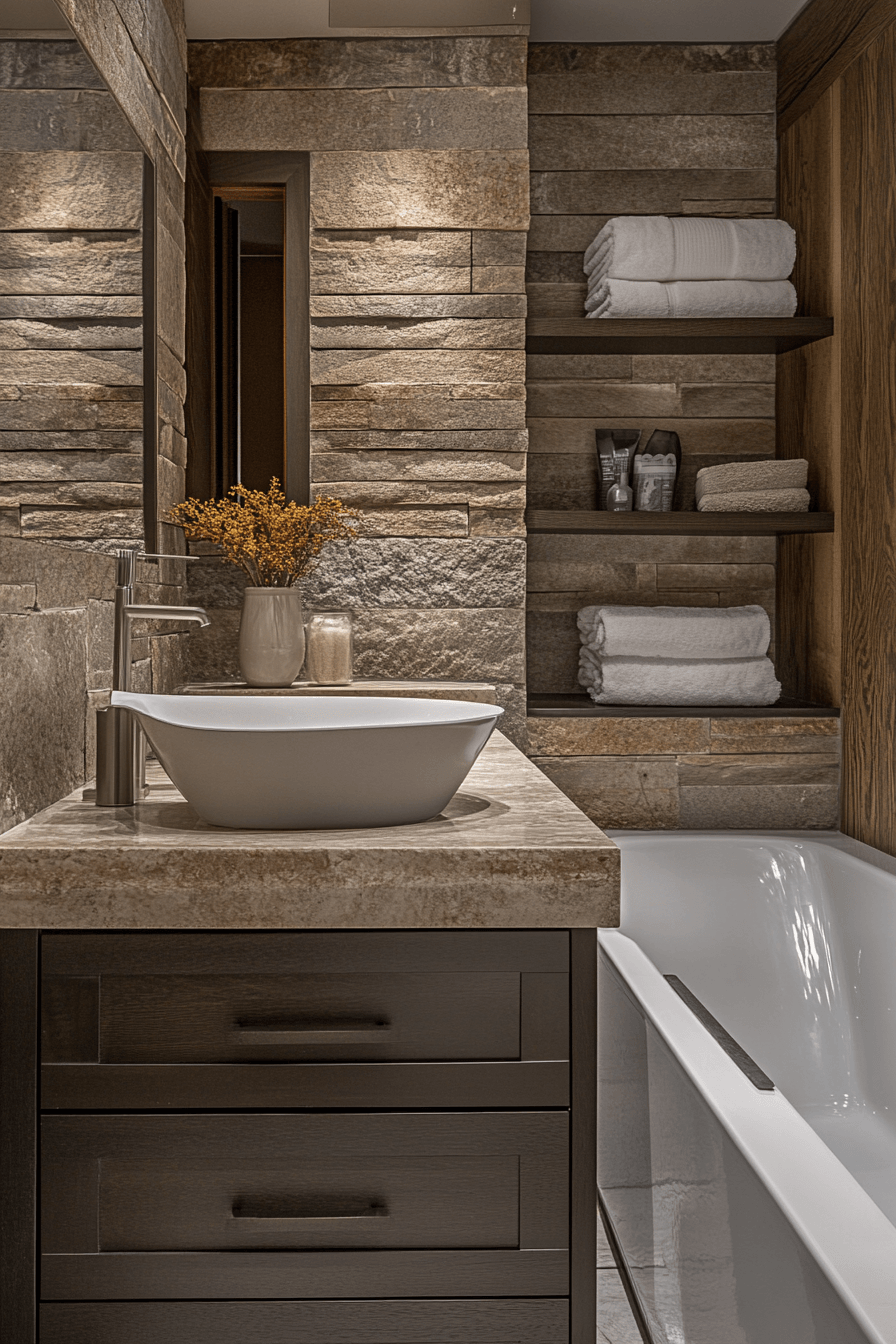 7 natural stone tranquil room