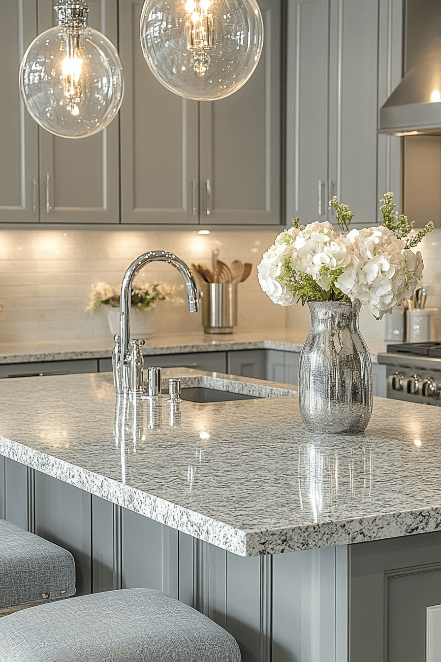 7 silver glow refined granite