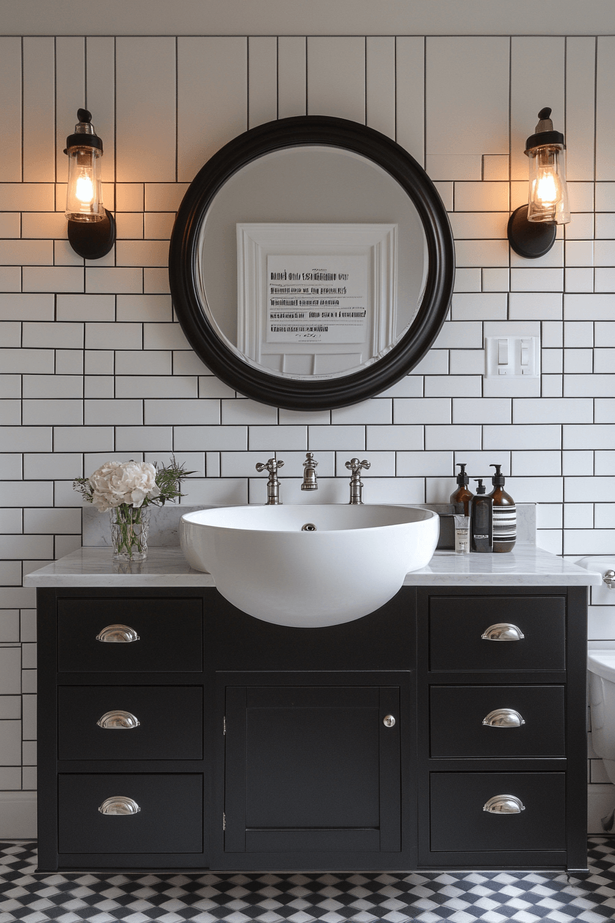 8 crisp dual tone bathroom