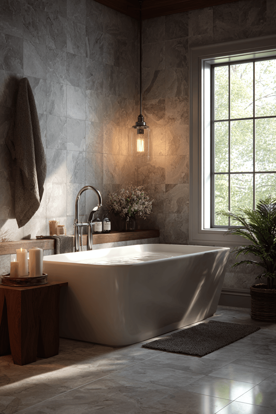 8 simple cozy bath design