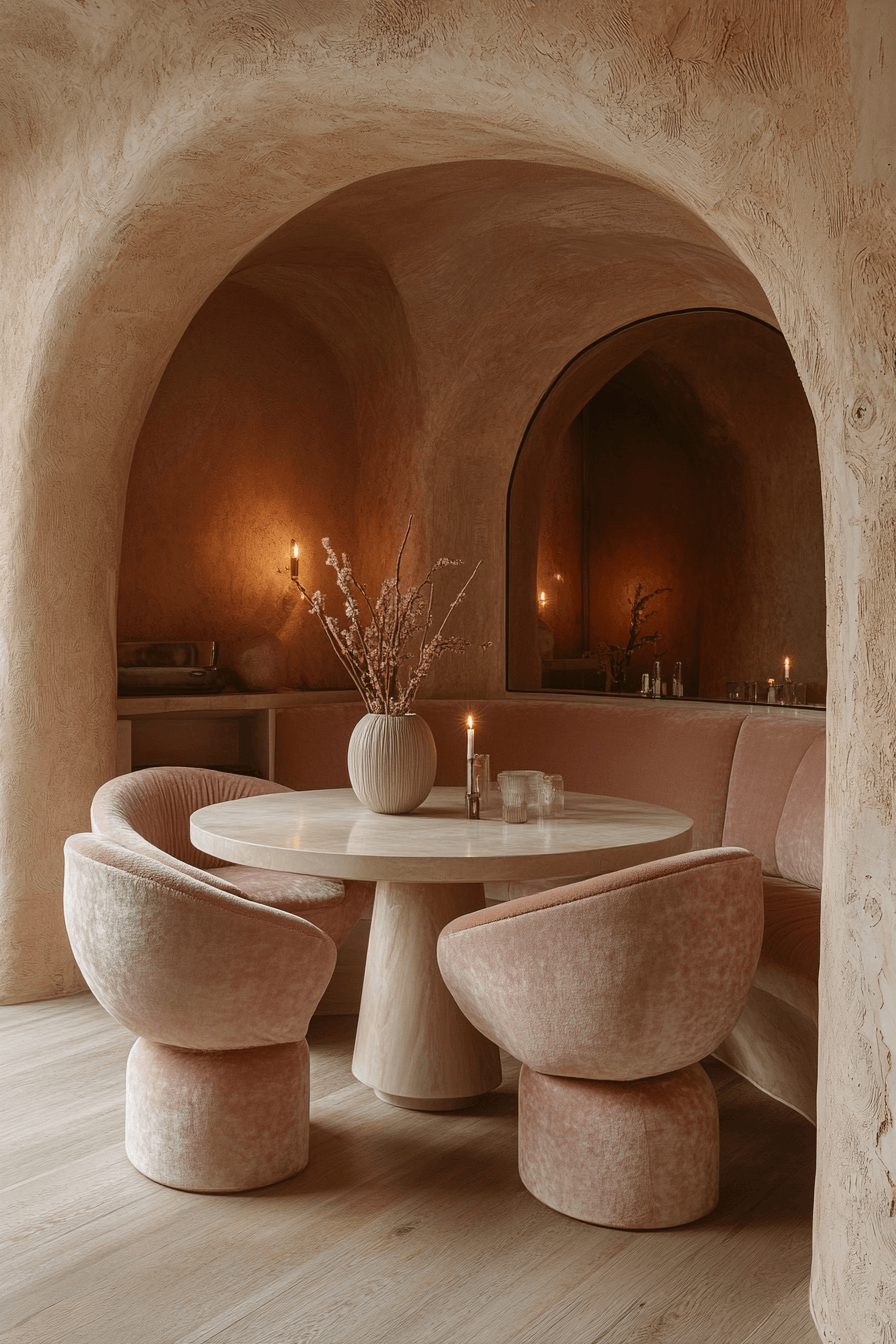 8 soft curve dining retreat