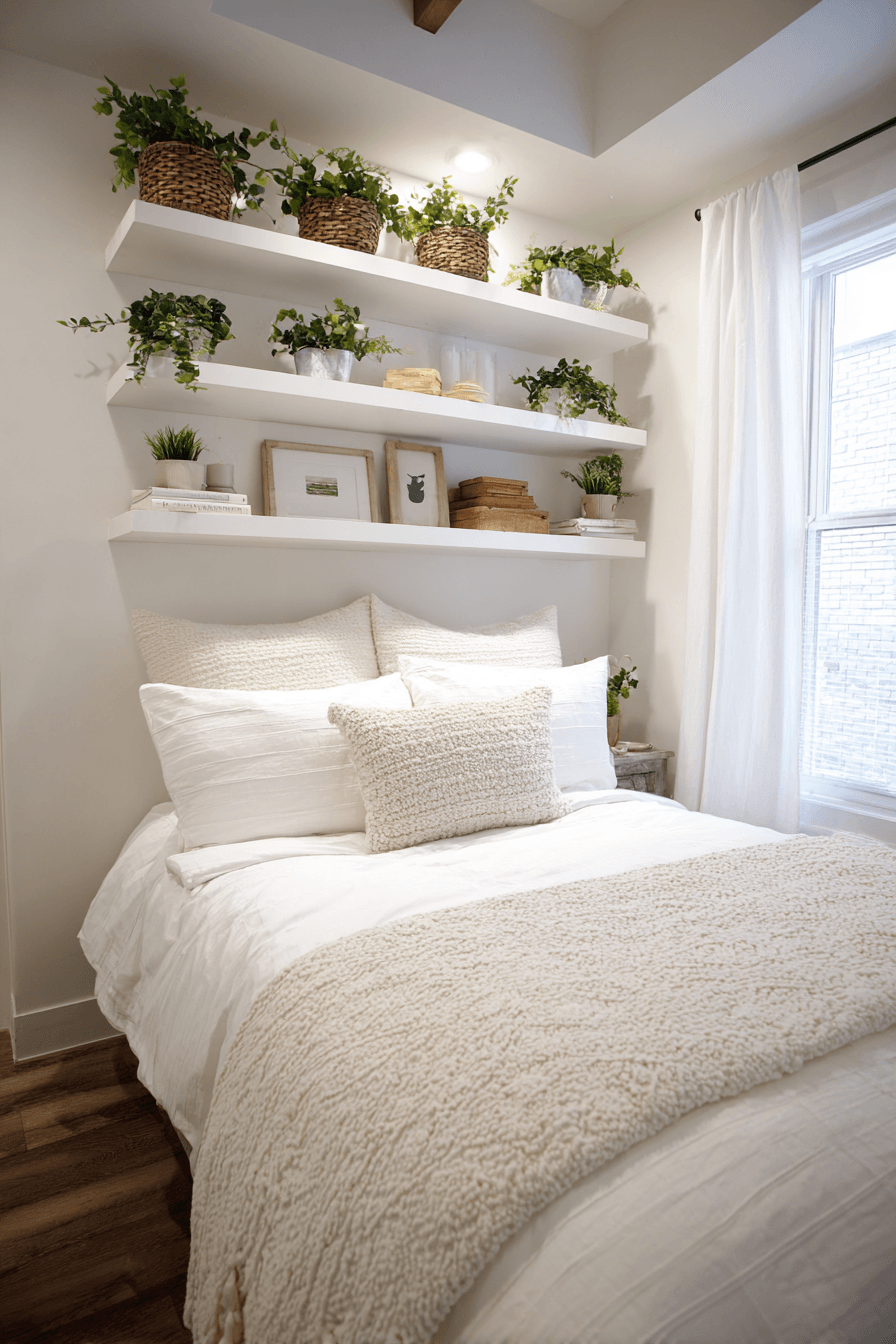 8 vertical shelf space styling