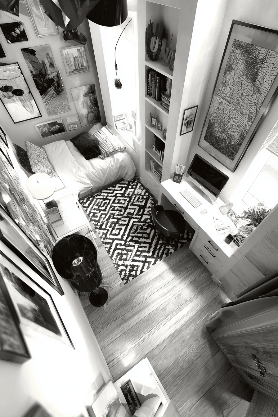 8 vertical smart storage room