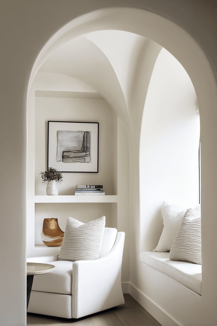 9 arched graceful reading niche