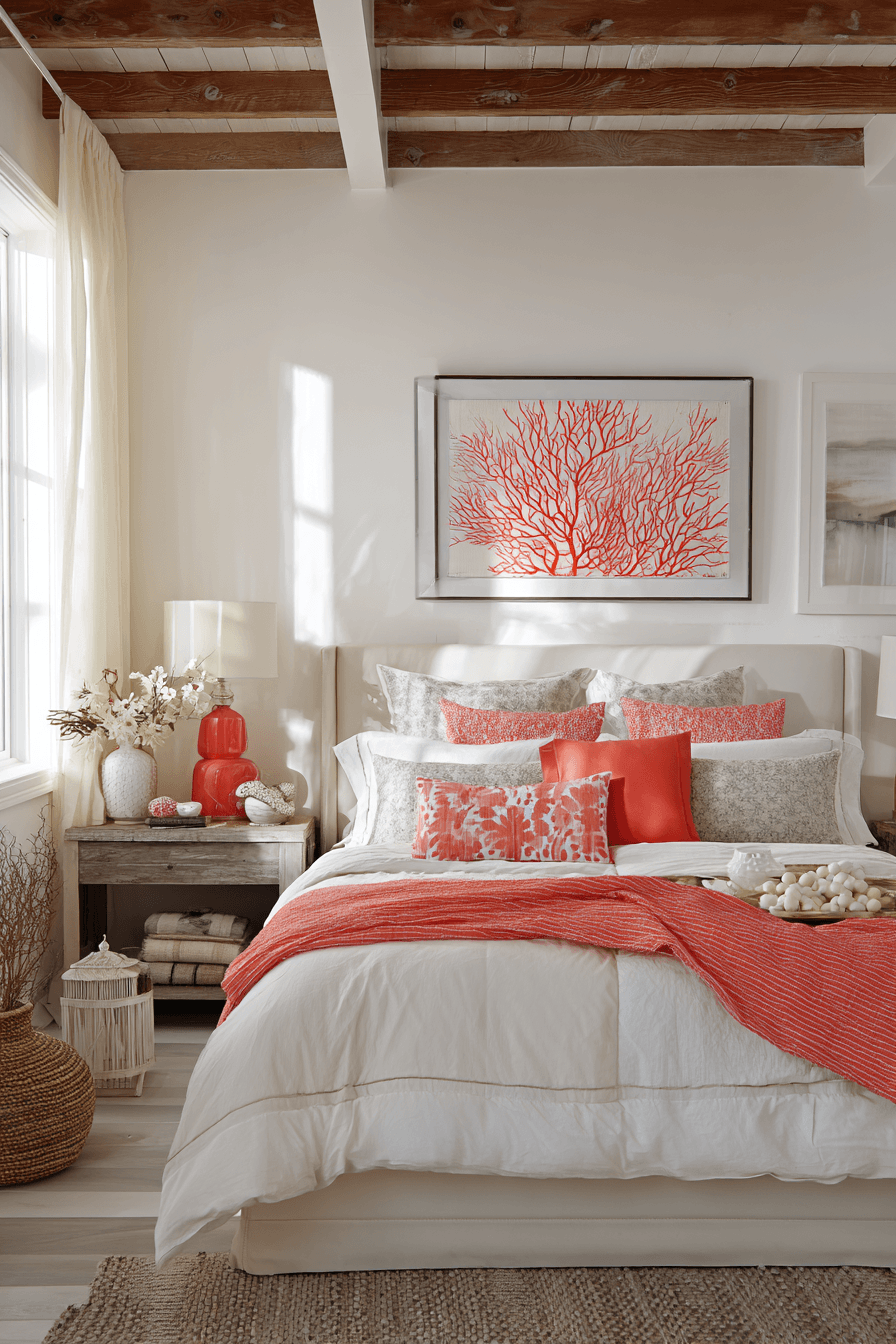 9 coral playful vibrant nook