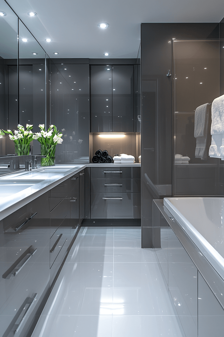 9 gloss finish bath styling