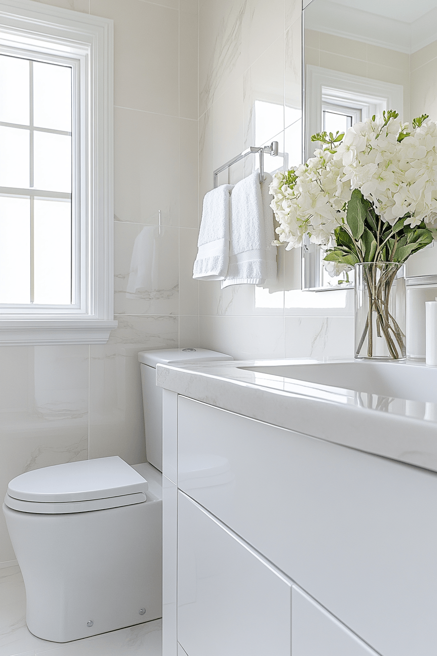 9 light filled compact washroom