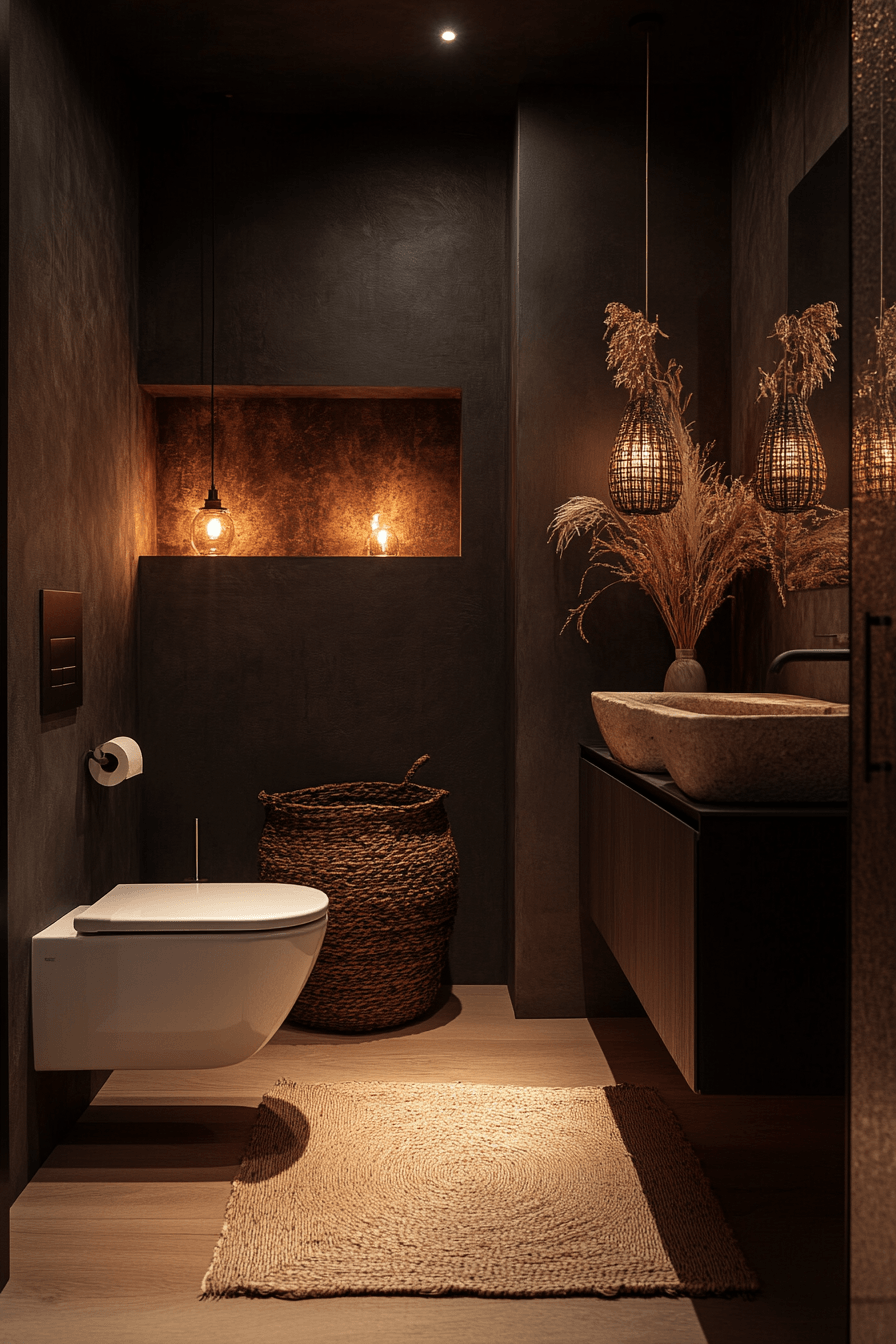 9 warm light bathroom mood